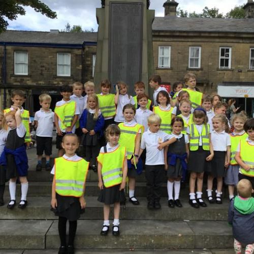 In Key Stage One, we explored our local area. We enjoyed looking at all of the names on the war memorial.